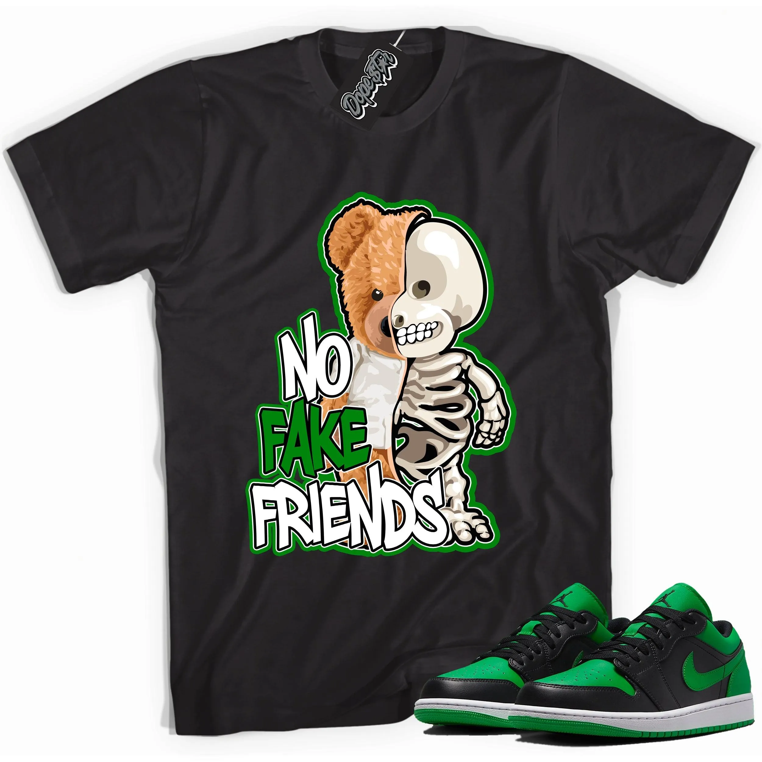 1 Low Lucky Green Shirt No Fake Friends