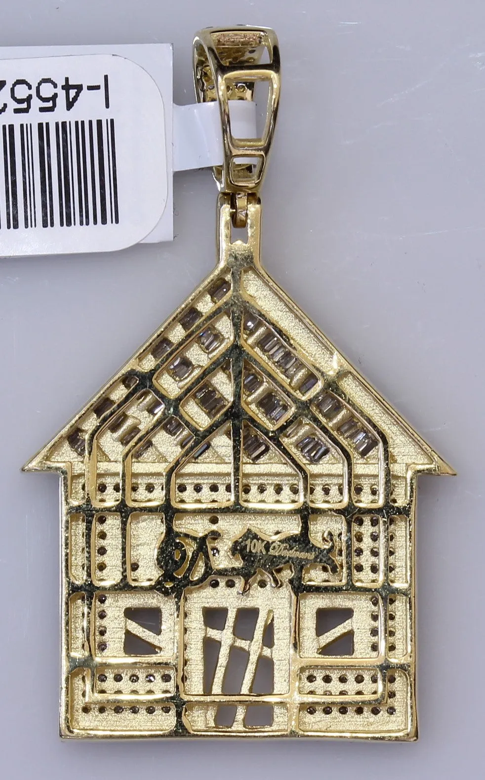 10K Yellow Gold Trap House 1.48Ctw