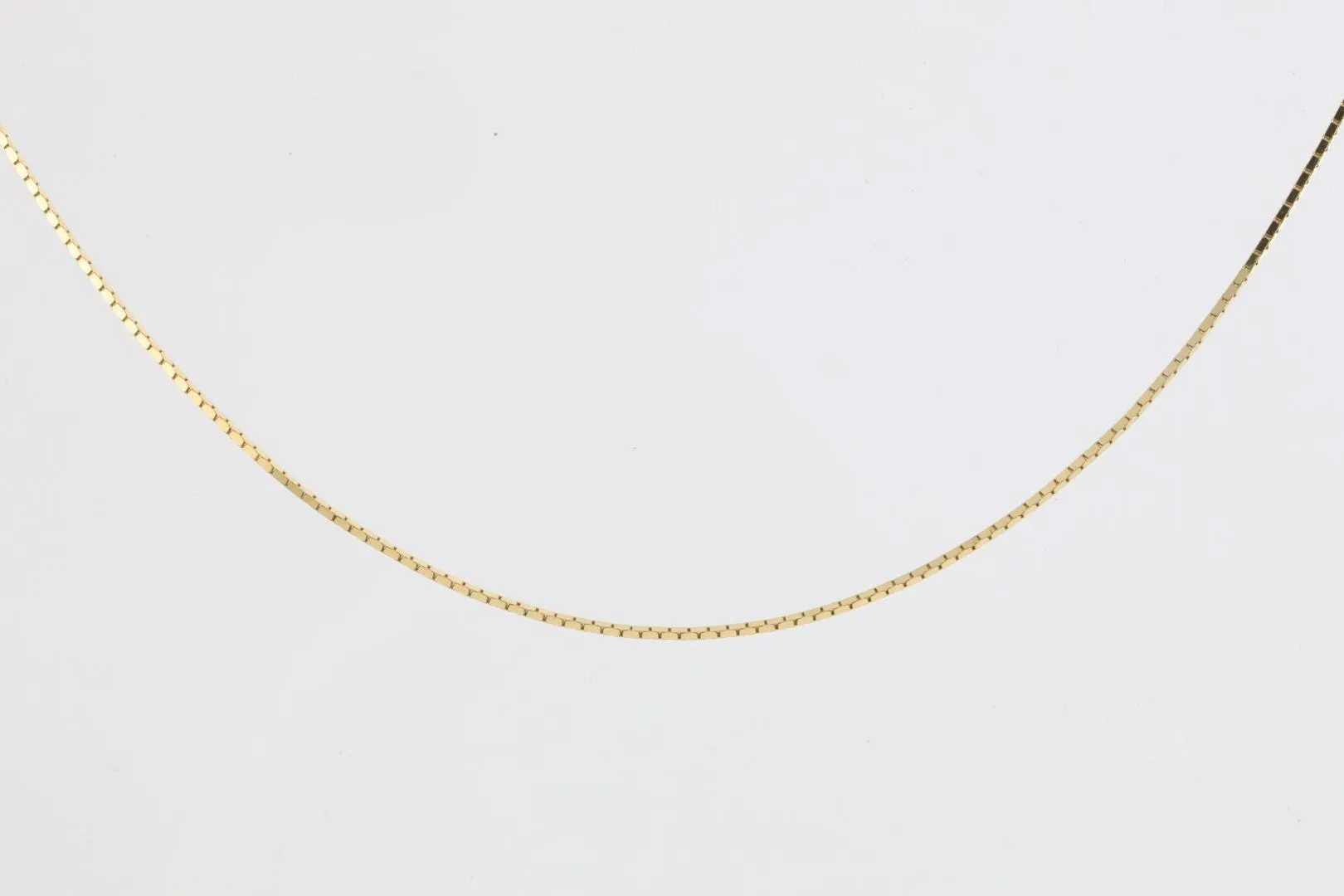 20" 18k Yellow Gold Box Chain Necklace (3.52g.)