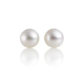 7mm White Pearl Earrings