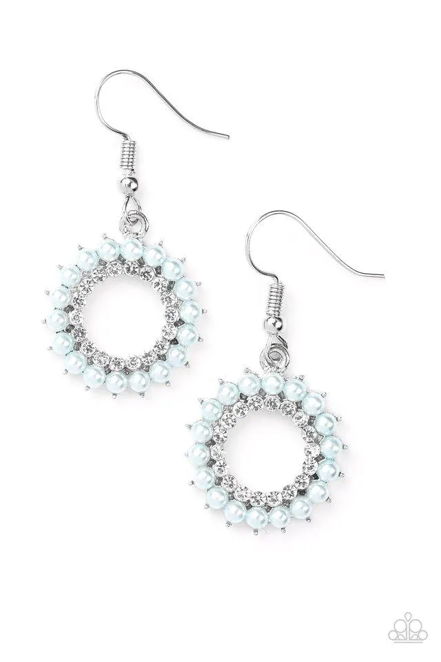 A Proper Lady Blue Pearl Earrings - Paparazzi Accessories