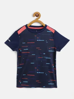 Alcis Boys Printed Blue T Shirt