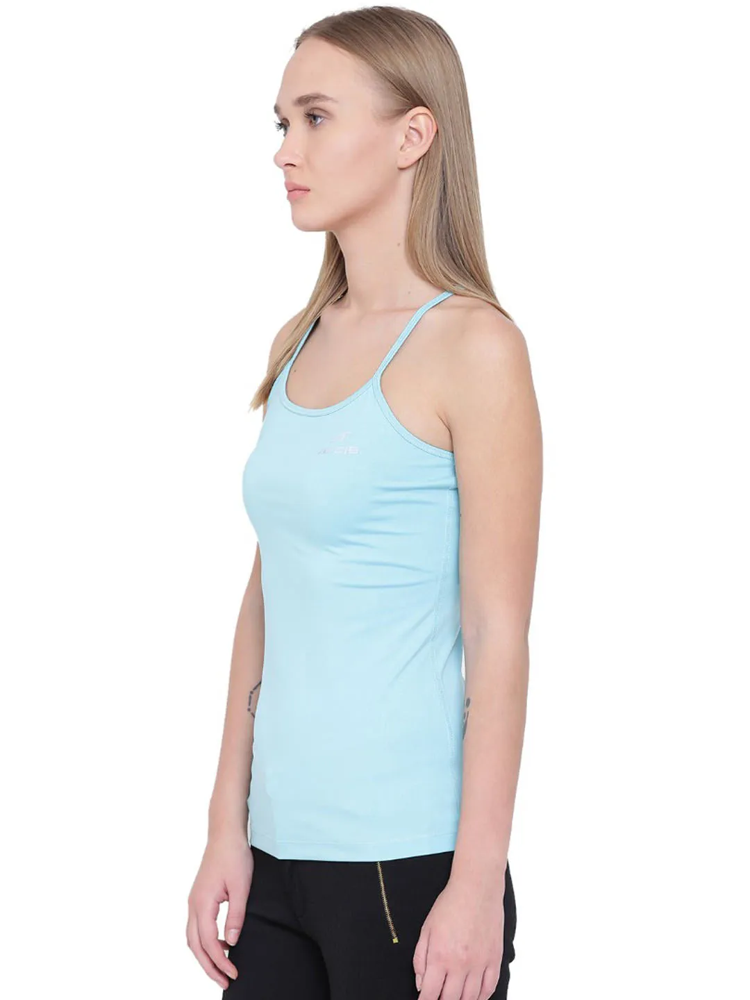 Alcis Lean Strap Back Blue Tank Top