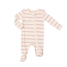 Angel Dear - Baby Pajamas - Silver Pink   Sugar Swizzle Rib