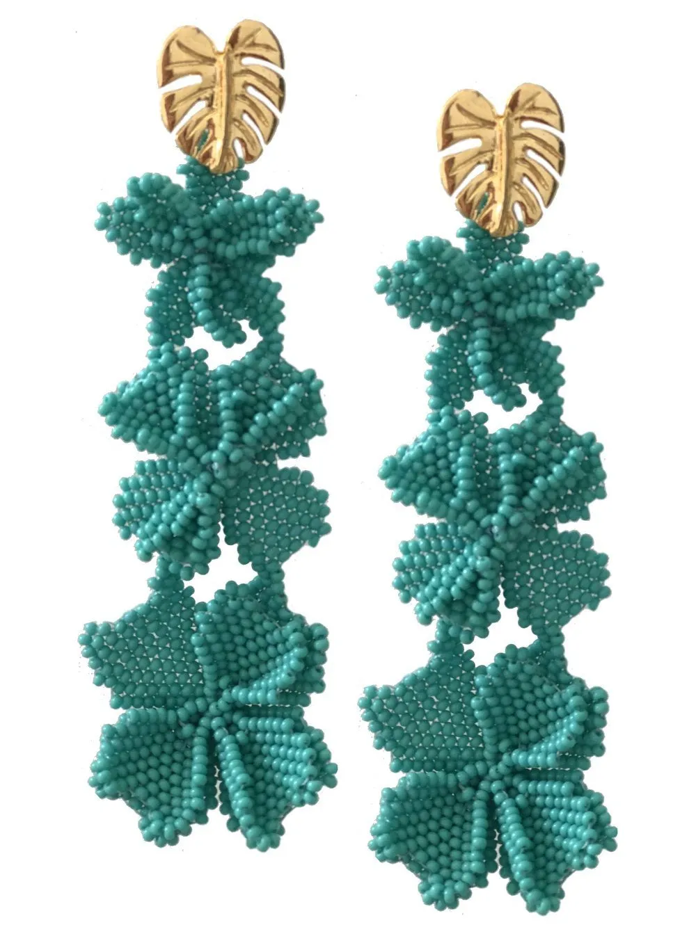 Aqua Garden Earrings (3F)