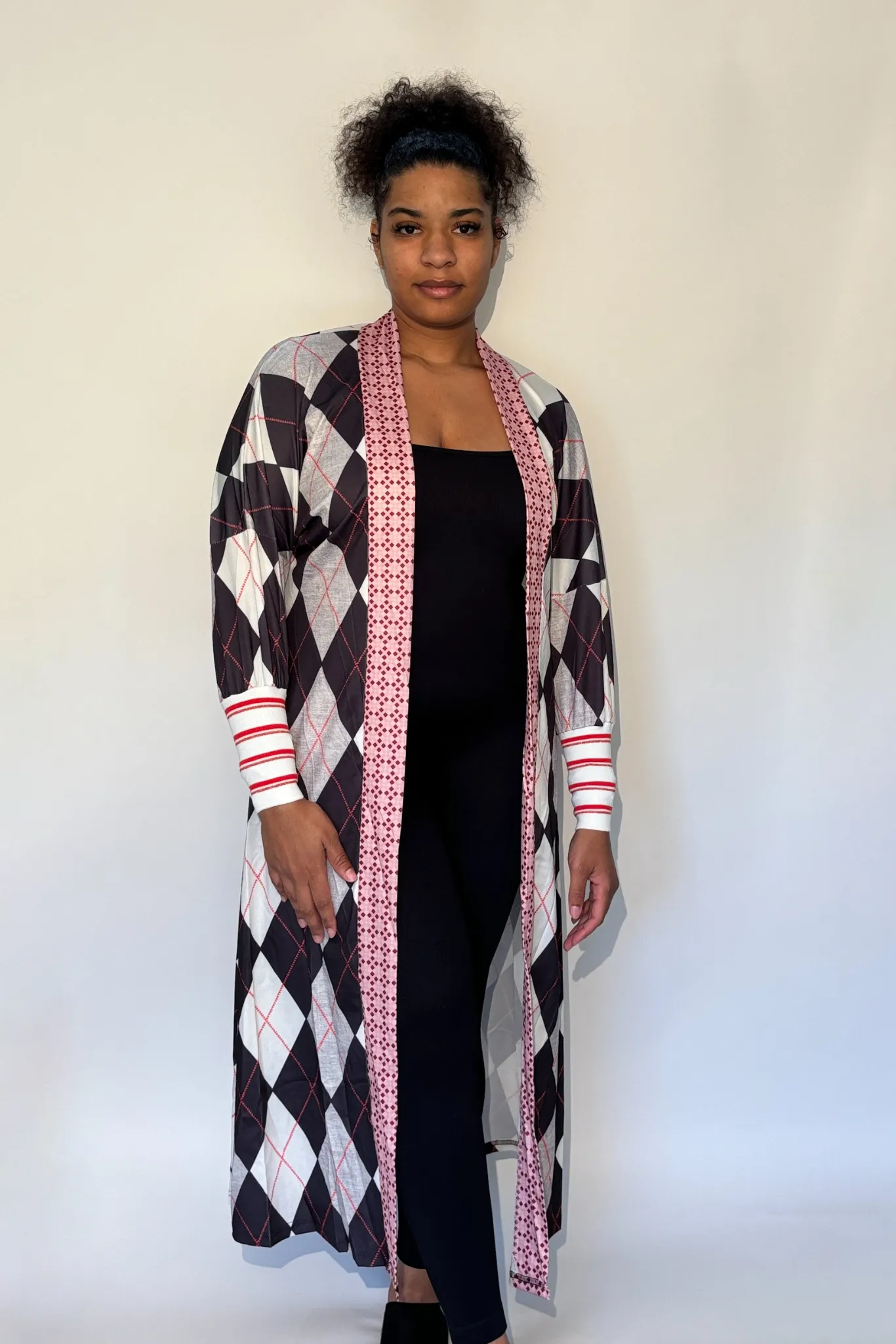 Argyle Long Sleeve Cardigan