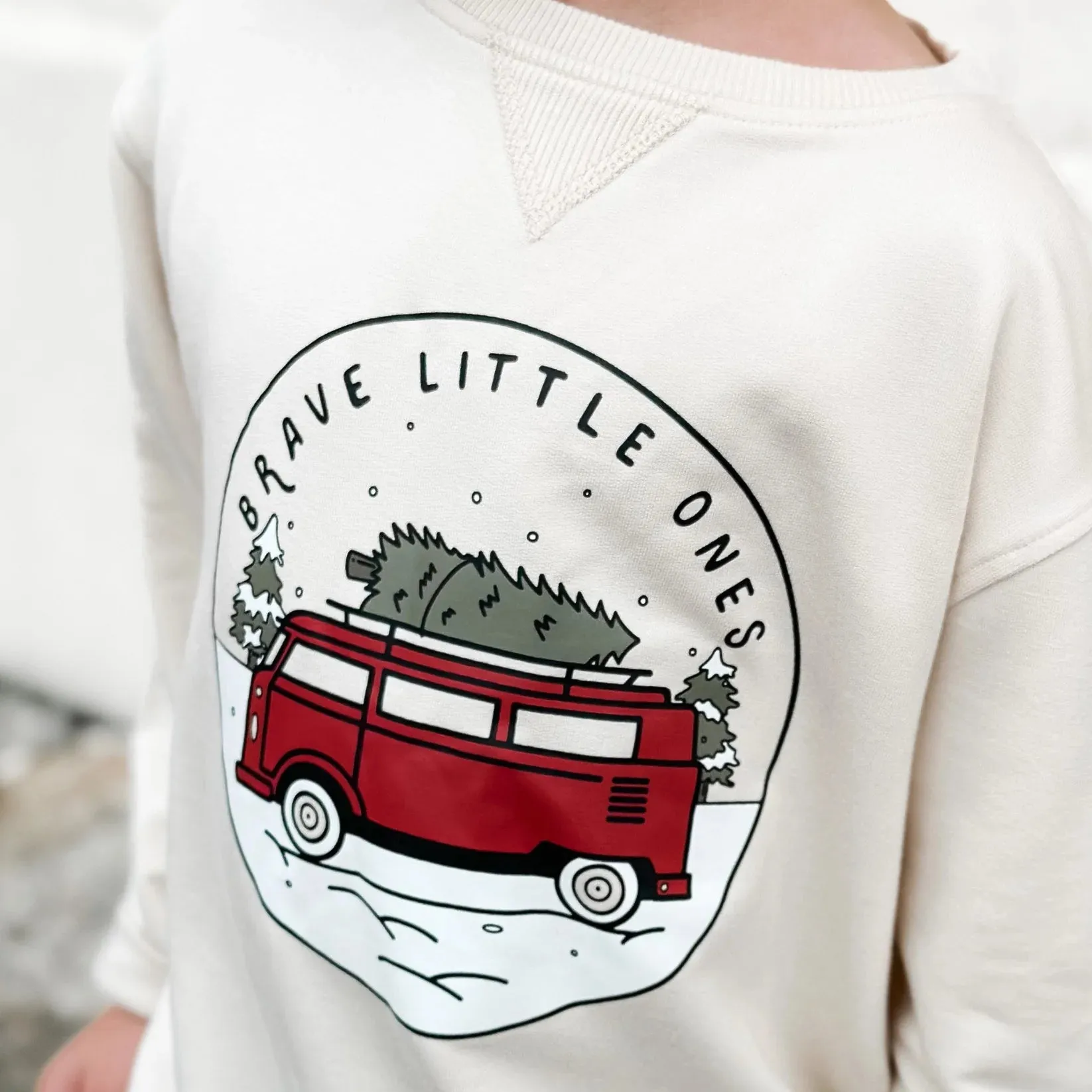 Brave Little Ones - VW Red French Terry Pullover