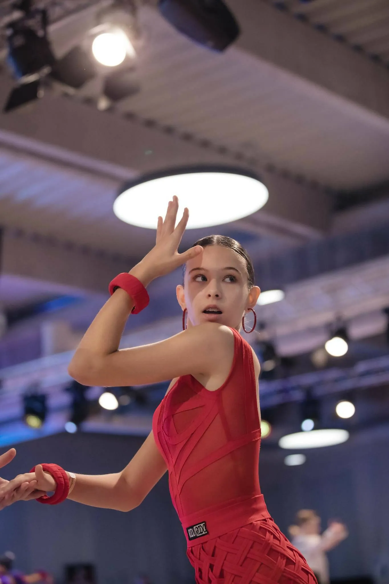 Bright Red Junior Latin Dress