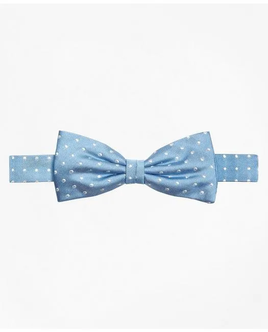 Brooks Brothers Boys Dot Pre-Tied Bow Tie Blue