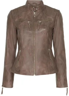 BTF CPH Biker Jacket 10245 stone with silver