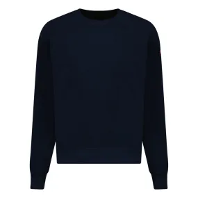 CANADA GOOSE  HURON CREW NECK SWEATSHIRT NAVY BLUE