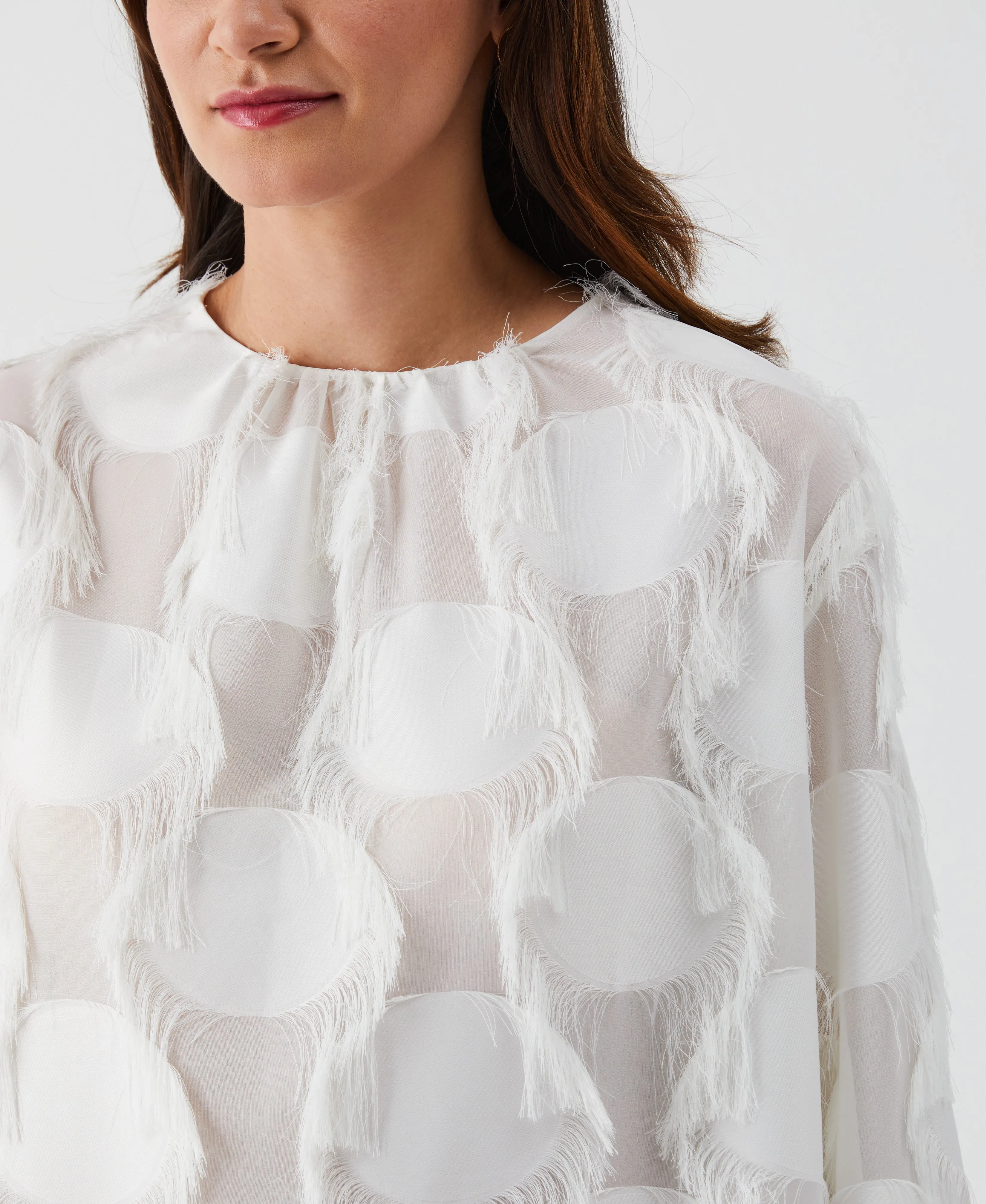 Drop Shoulder Textured Blouse