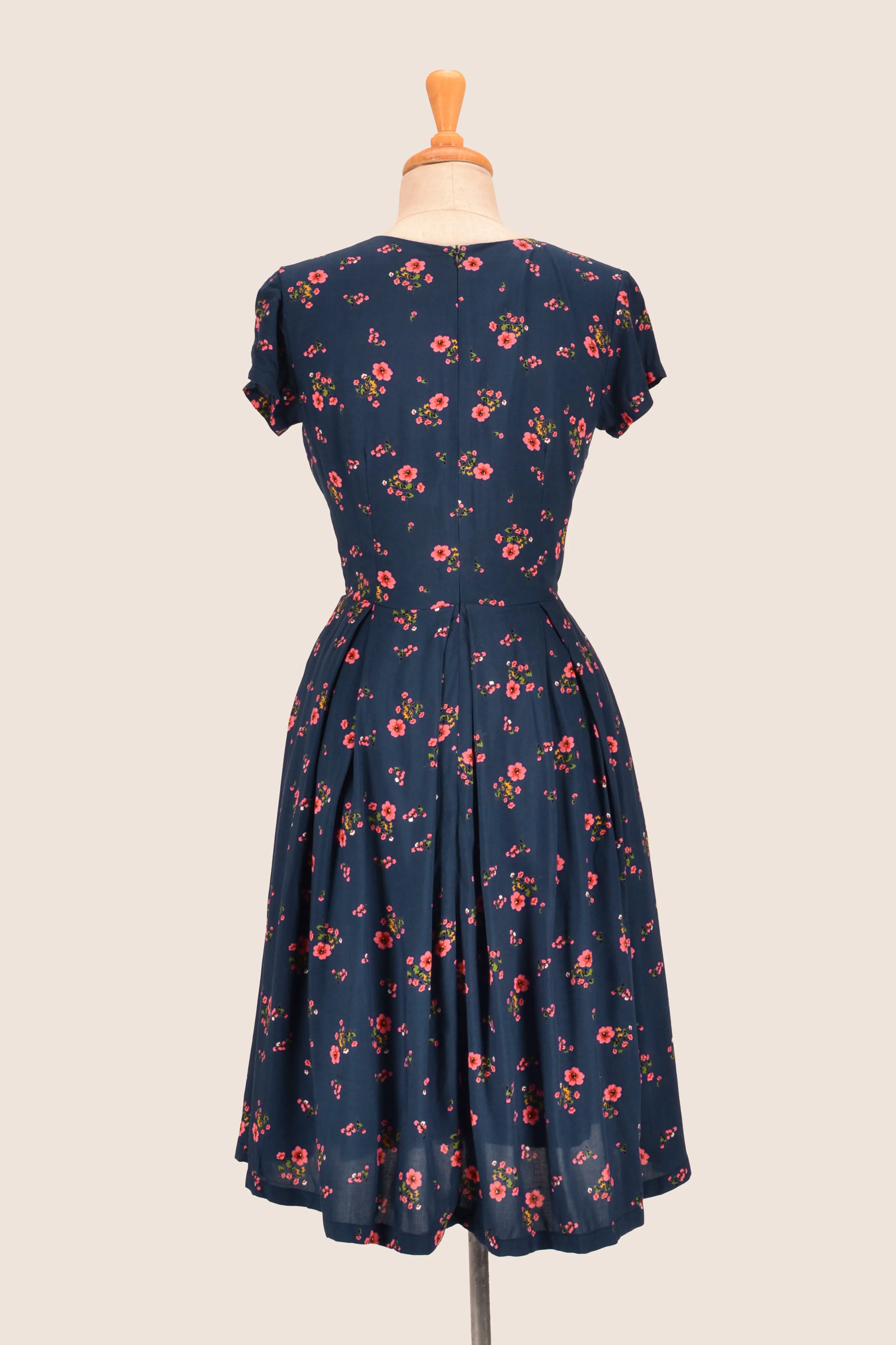 Enchanted Navy Cherry Blossom Dress