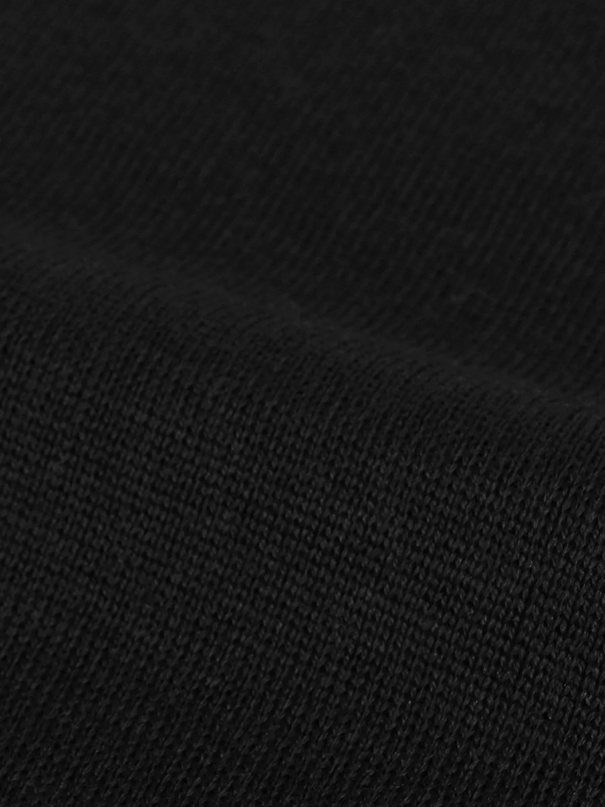 Extrafine Merino Knitted Shirt Black