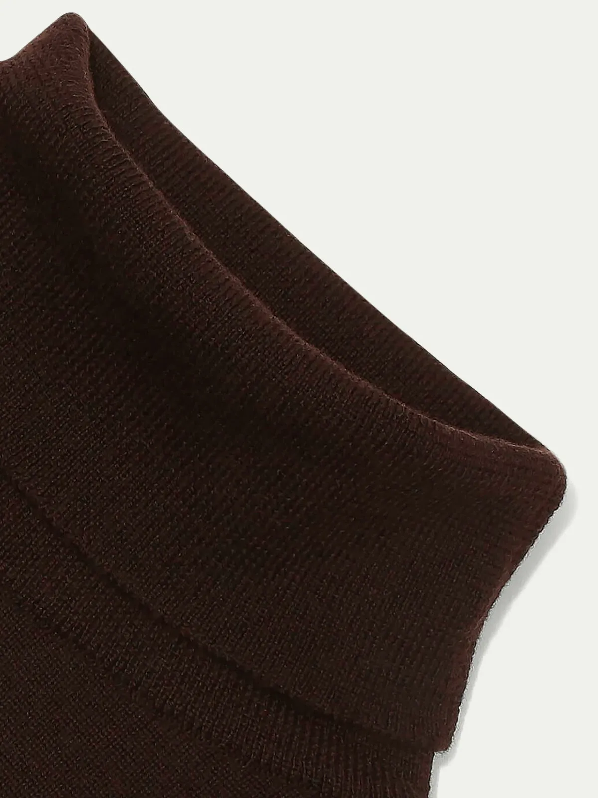 Extrafine Merino Rollneck Brown