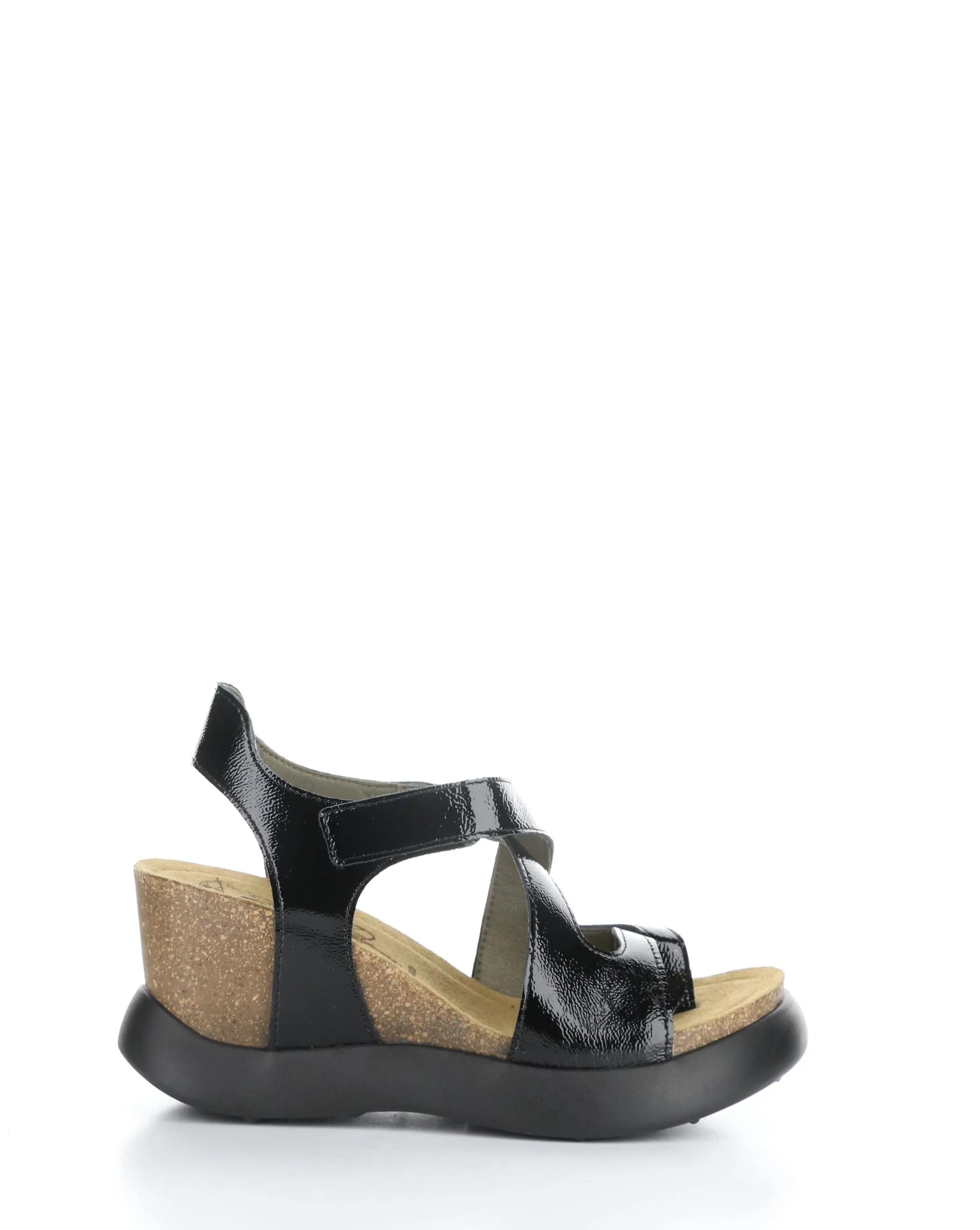 GAVI048FLY 001 BLACK Velcro Sandals