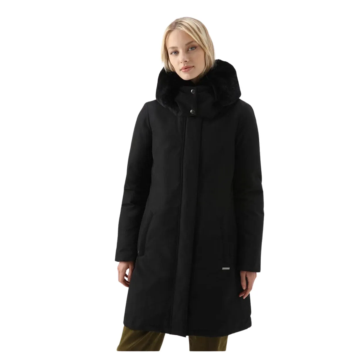 Giubbino Donna Woolrich Bow Bridge Parka Nero