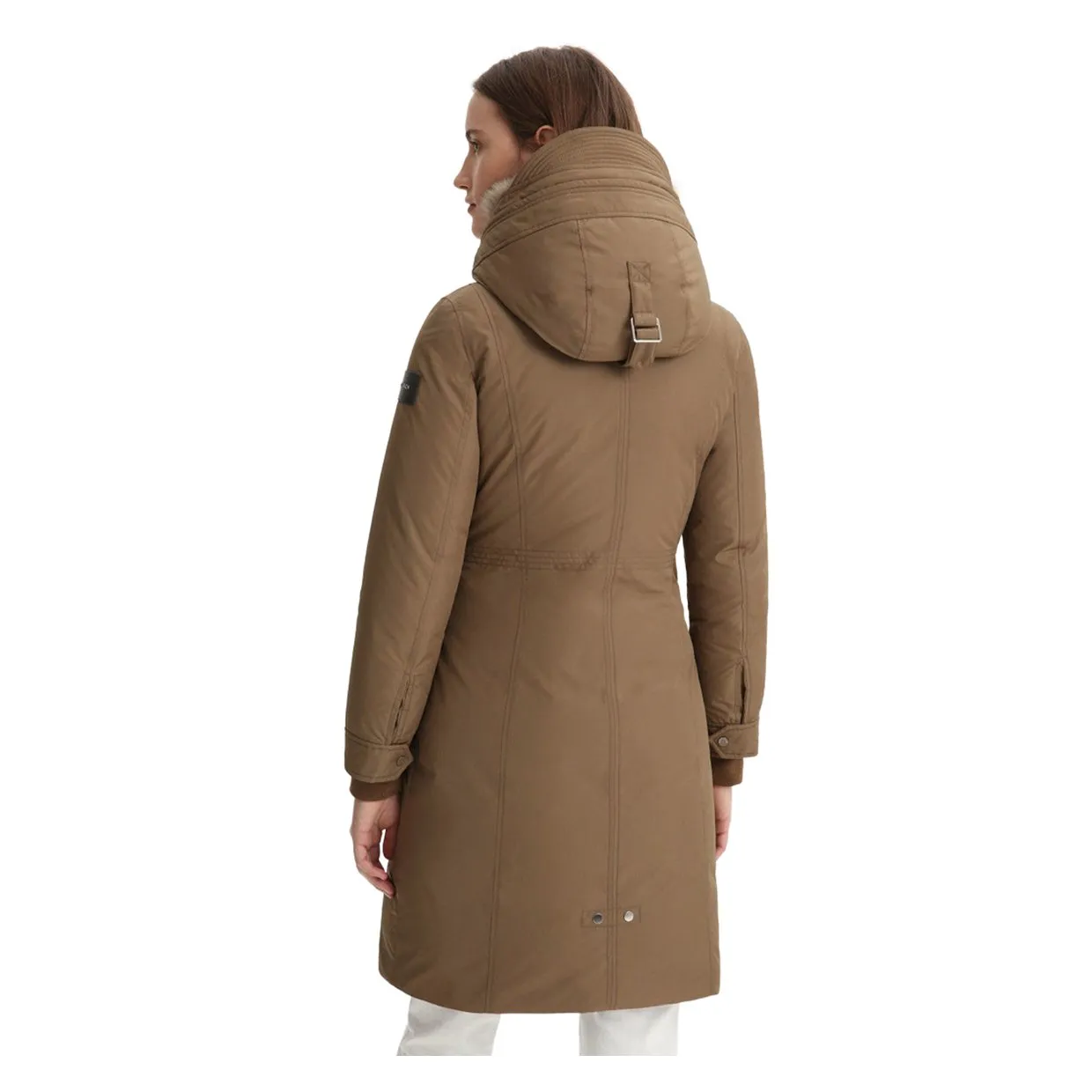 Giubbino Donna Woolrich Mahan Fox Long Parka Marrone