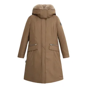 Giubbino Donna Woolrich Mahan Fox Long Parka Marrone