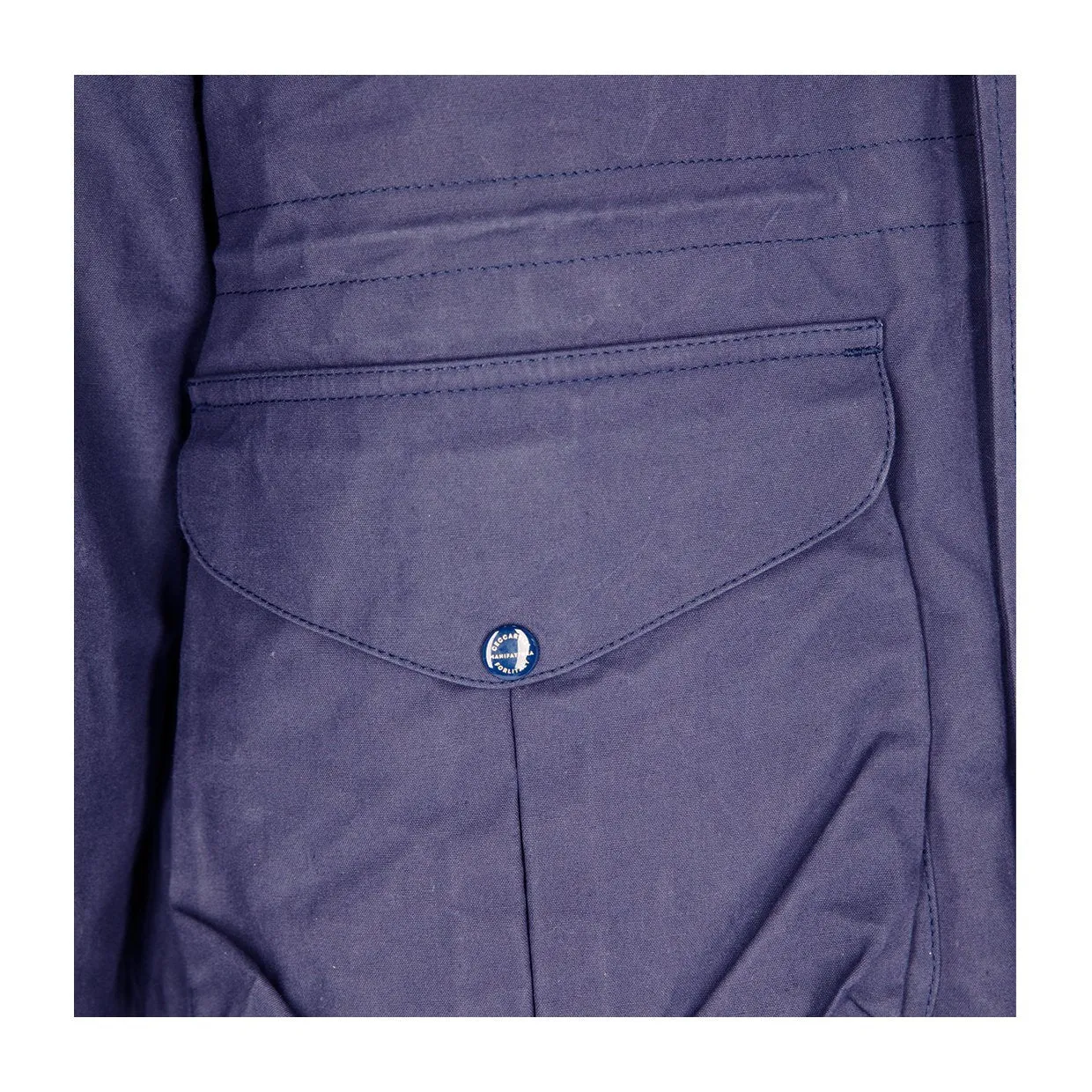 Giubbino Manifattura Ceccarelli Fisherman Parka Blu