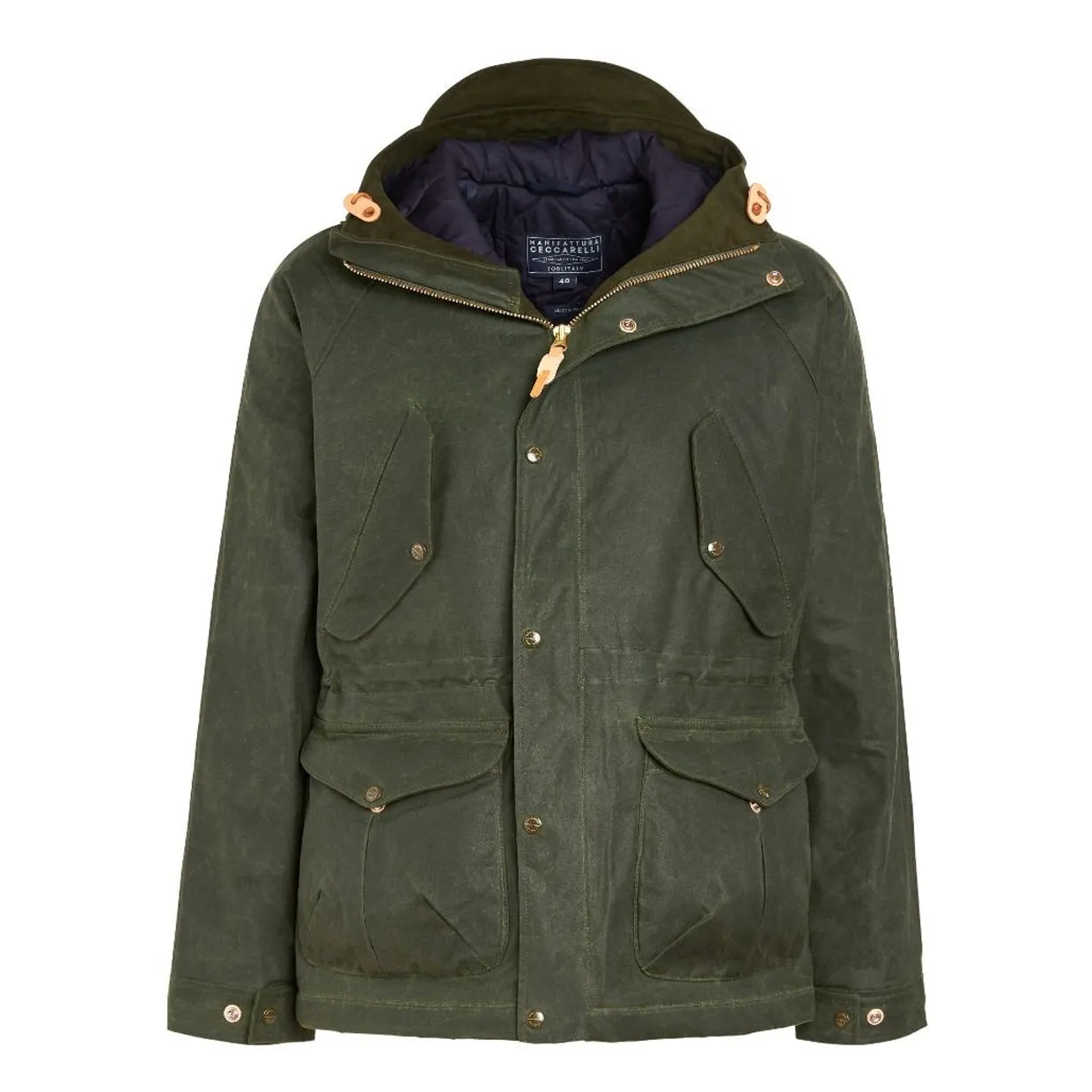 Giubbino Manifattura Ceccarelli Fisherman Parka Verde