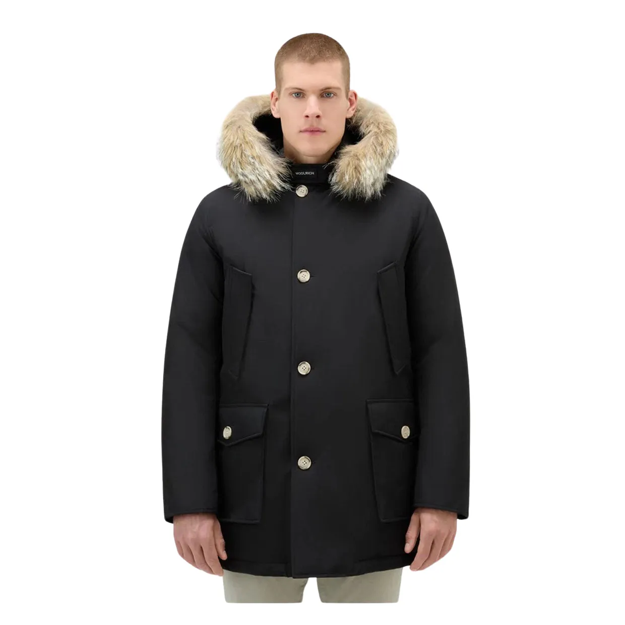 Giubbino Uomo Woolrich Arctic Parka Ramar Pelliccia Removibile Nero