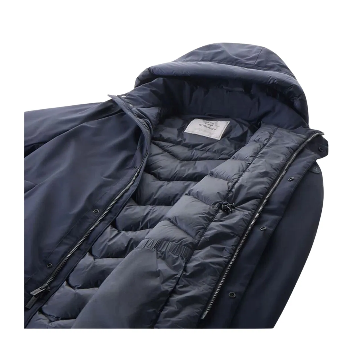 Giubbino Uomo Woolrich Mountain Stretch Parka Blu