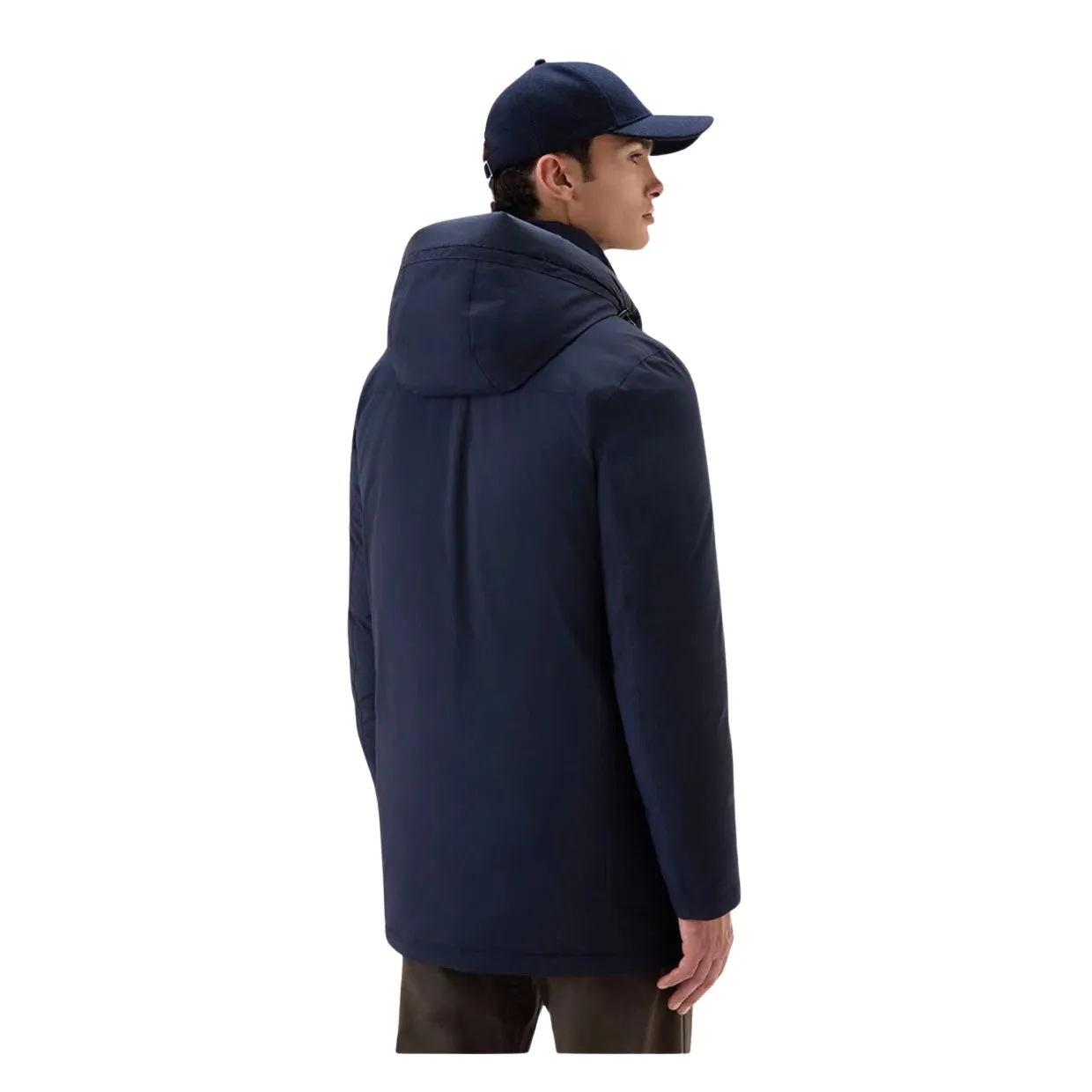 Giubbino Uomo Woolrich Mountain Stretch Parka Blu