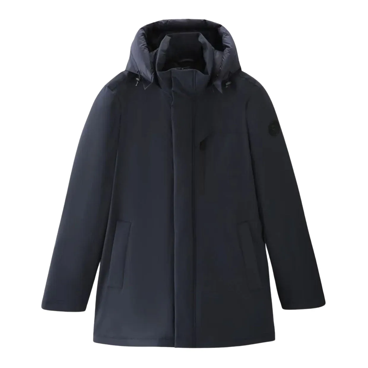 Giubbino Woolrich Mountain Stretch Parka Blu Melton