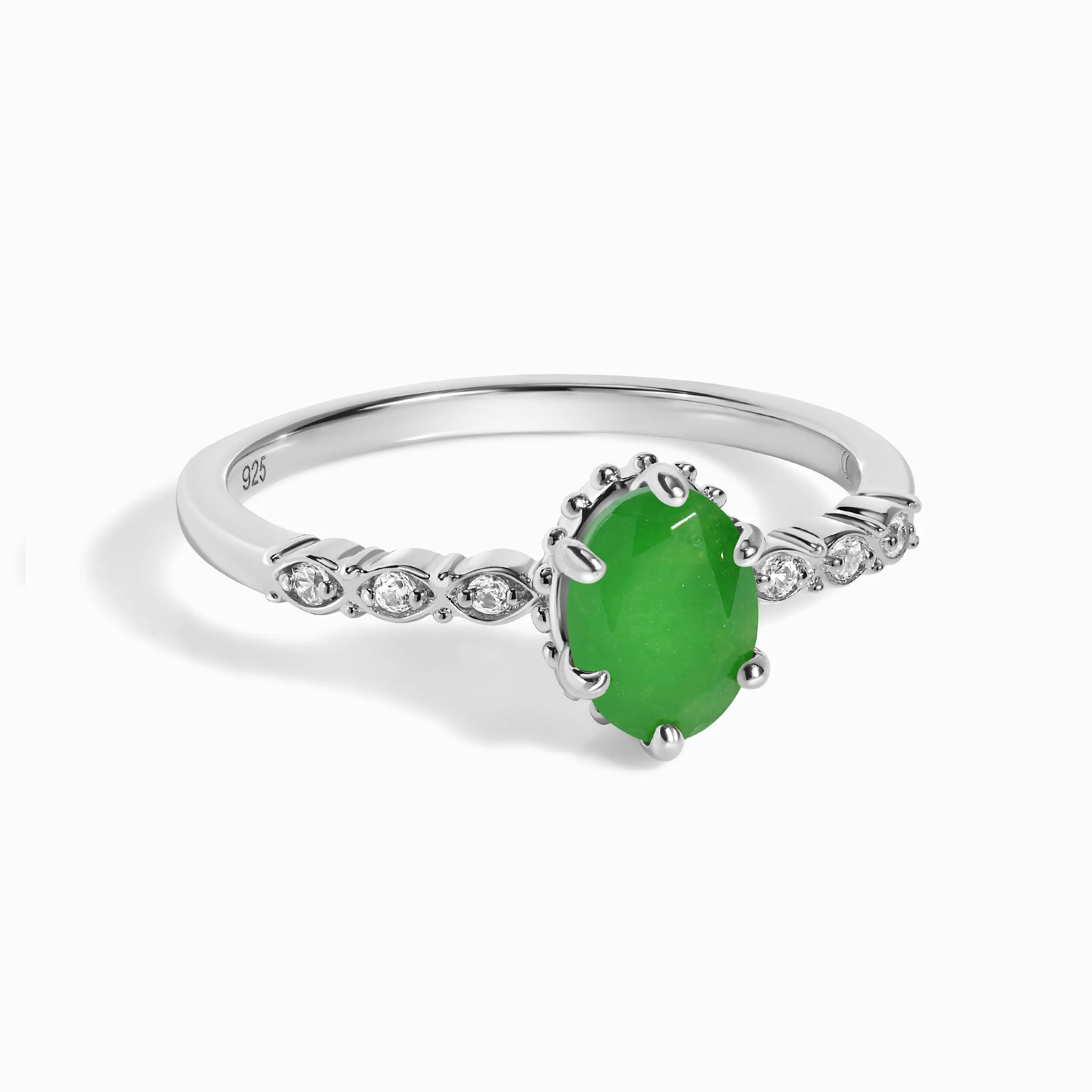 Green Jade Ring - Above Clouds