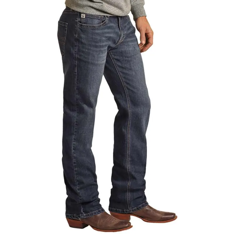 Hooey Men's Vintage Revolver Slim Straight Leg Jeans