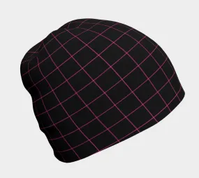 Hot Pink Grid Beanie