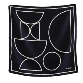 Ines Silk Scarf (Noir)