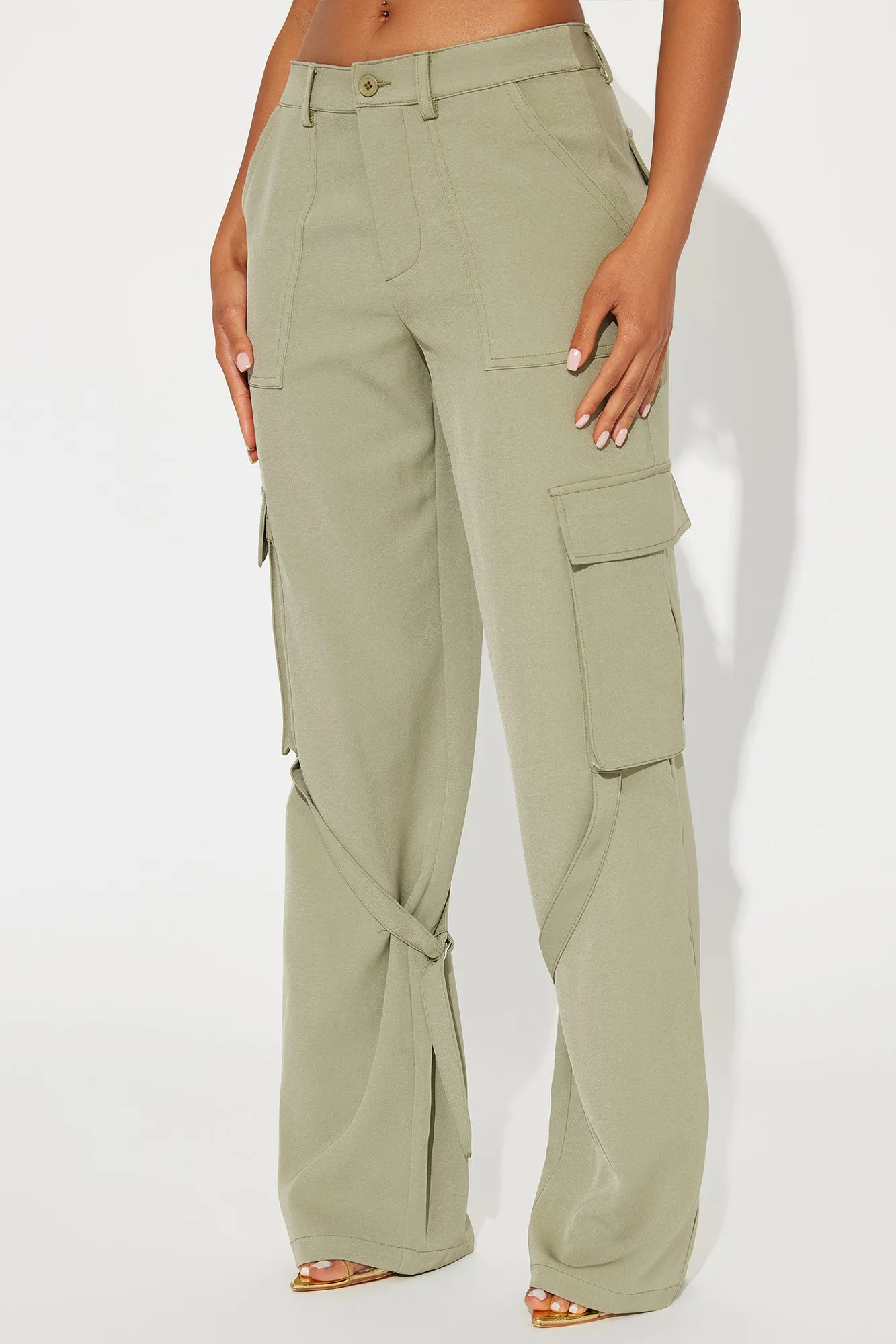 Isabella Cargo Trouser - Olive