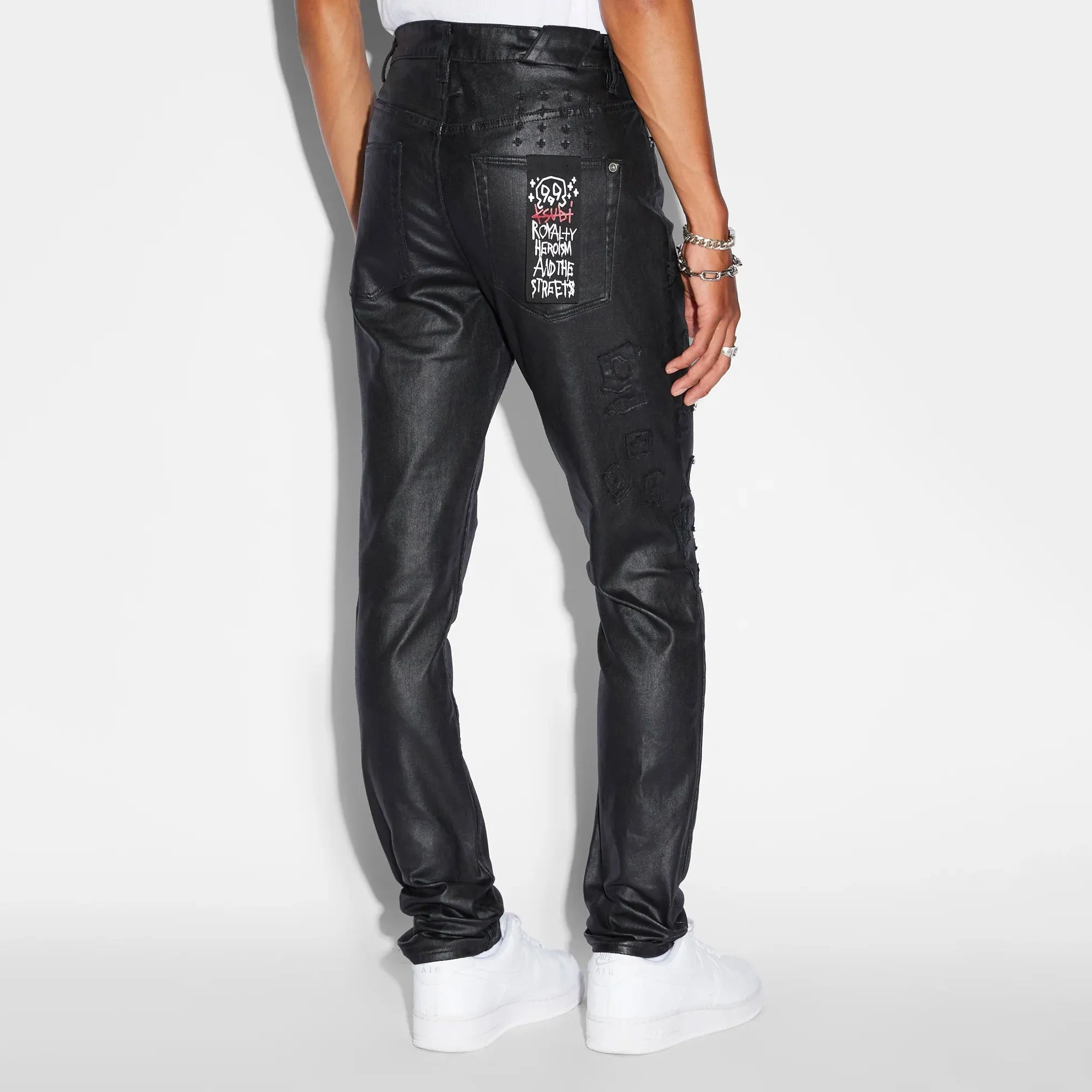 Ksubi Mens Chitch 999 Black Wax Pants