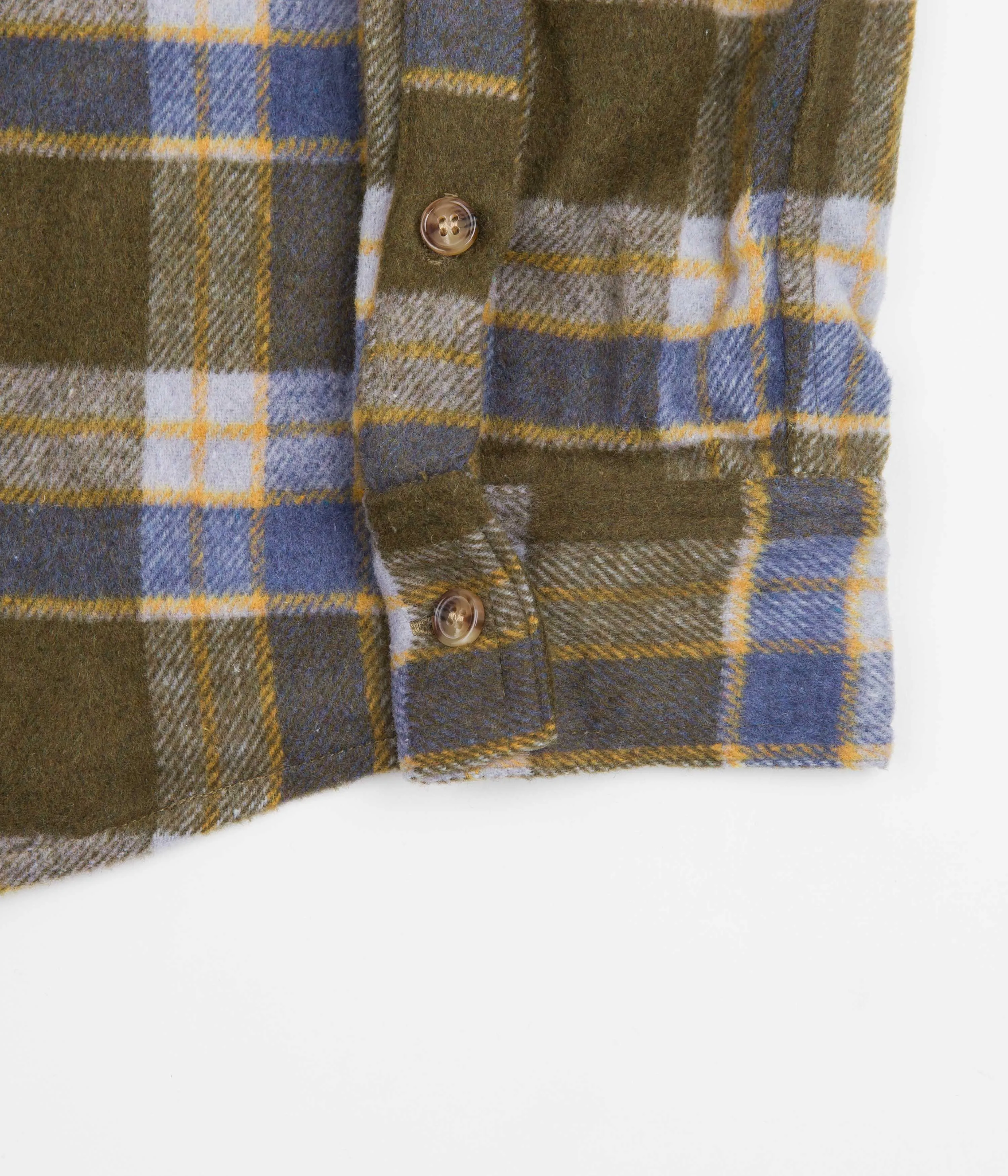 Lo-Fi Healing Flannel Shirt - Olive