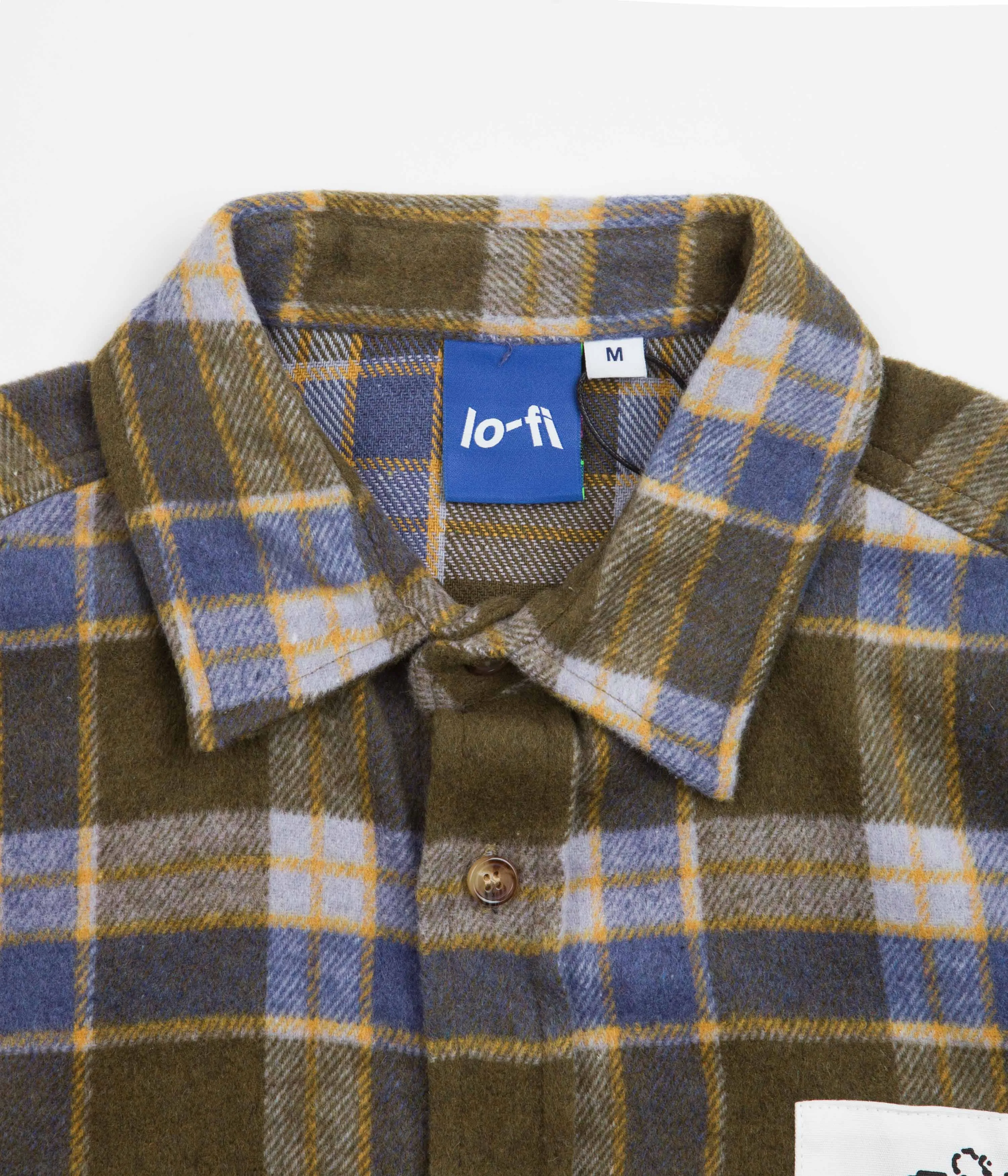 Lo-Fi Healing Flannel Shirt - Olive