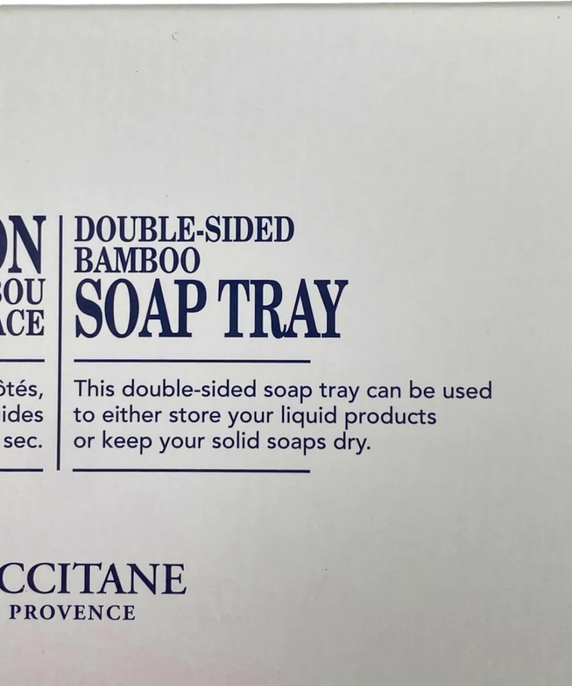 L'Occitane Double-Sided Bamboo Soap Tray No Shade No Size