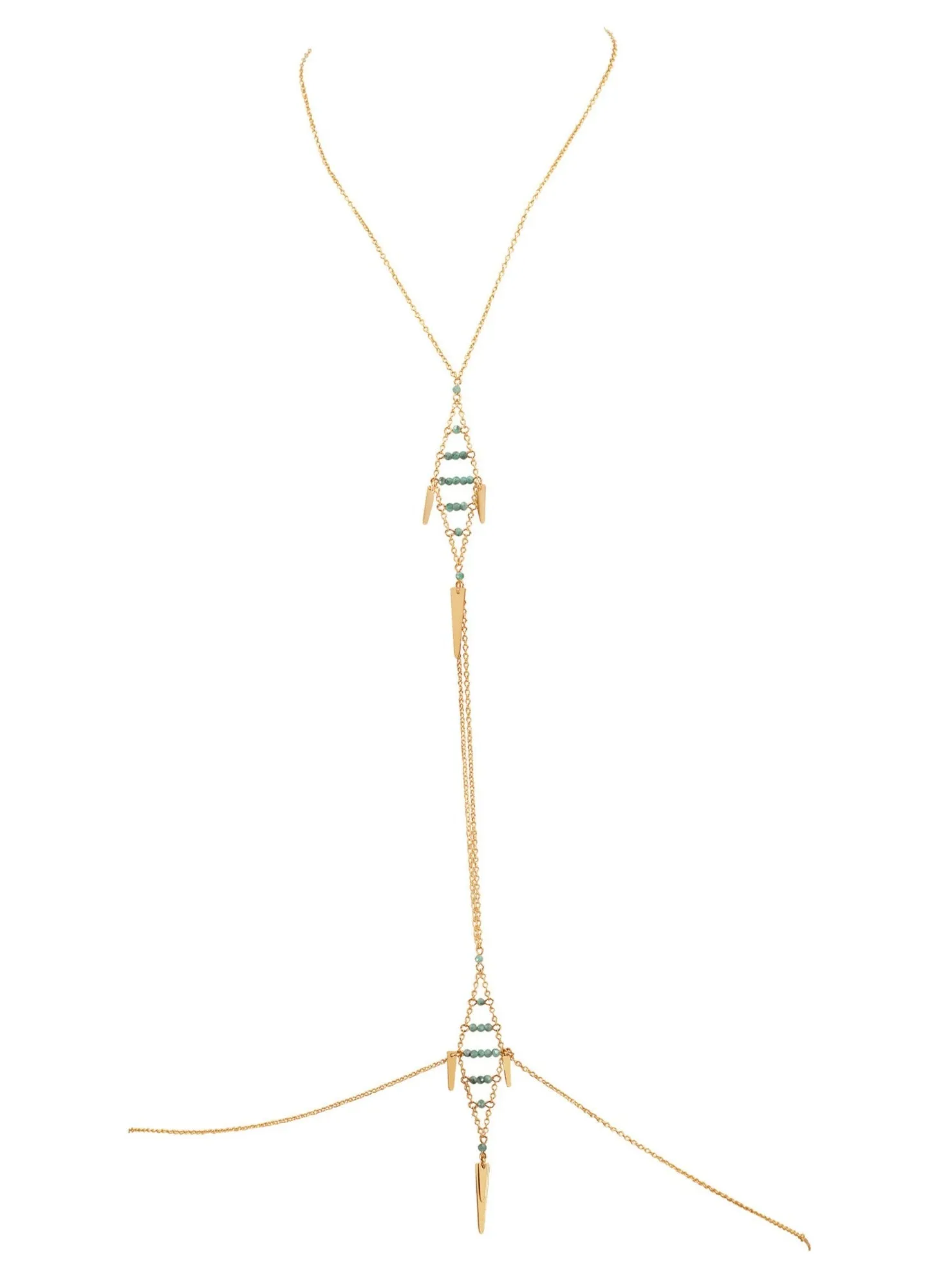 Lucky Fish Gemstone Body Chain