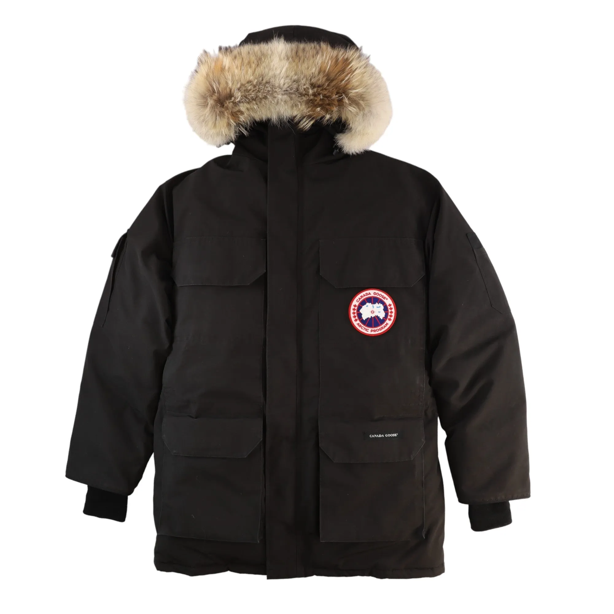 Men's Parka Down Jacket Black Size S