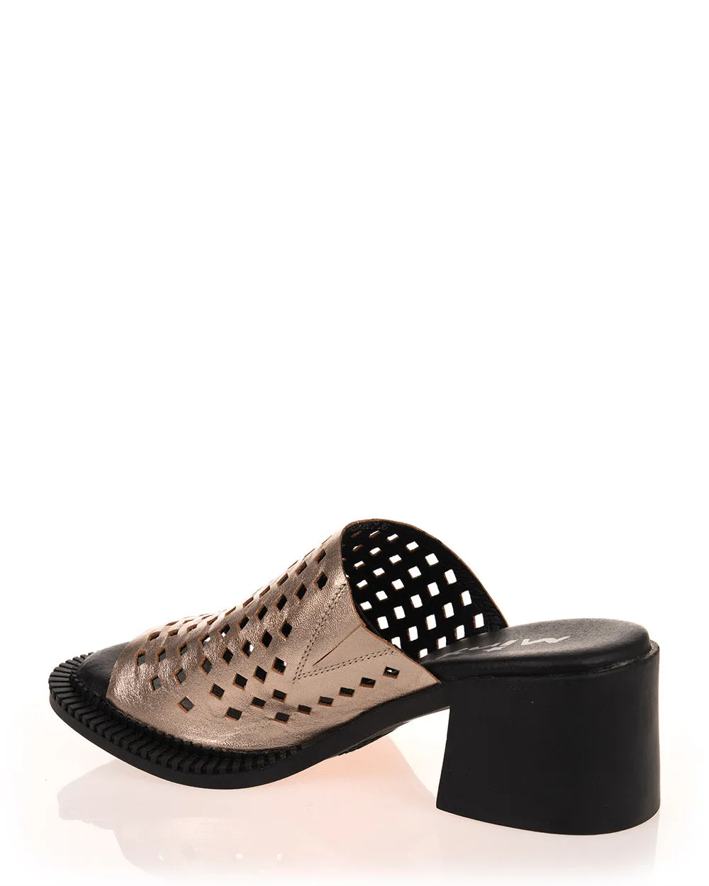 Minx Connect Bronze Metallic Square Perforated Leather