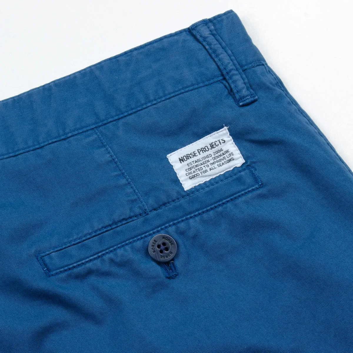 Norse Projects - Aros Light Twill Shorts - Botanical Blue