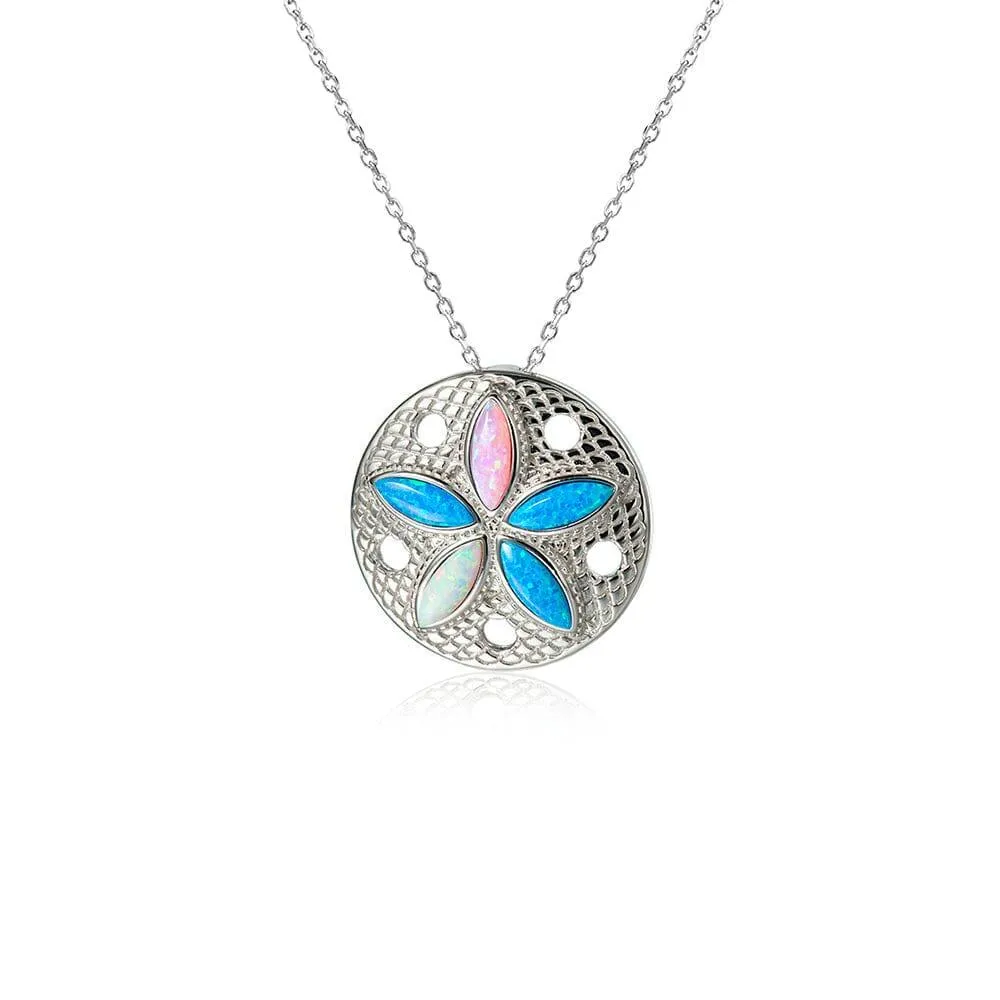 Opal Sand Dollar Pendant