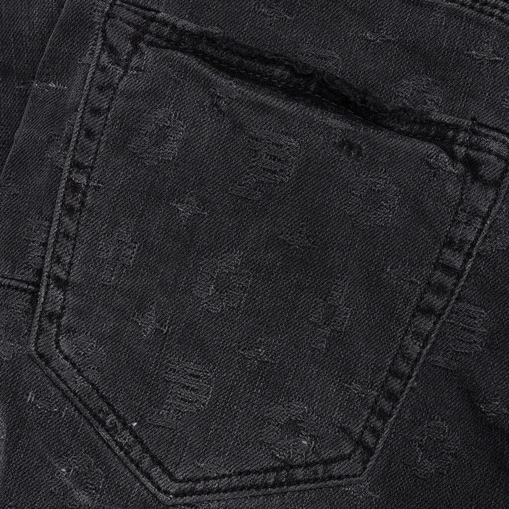 P001 - Black Wash Jacquard Monogram