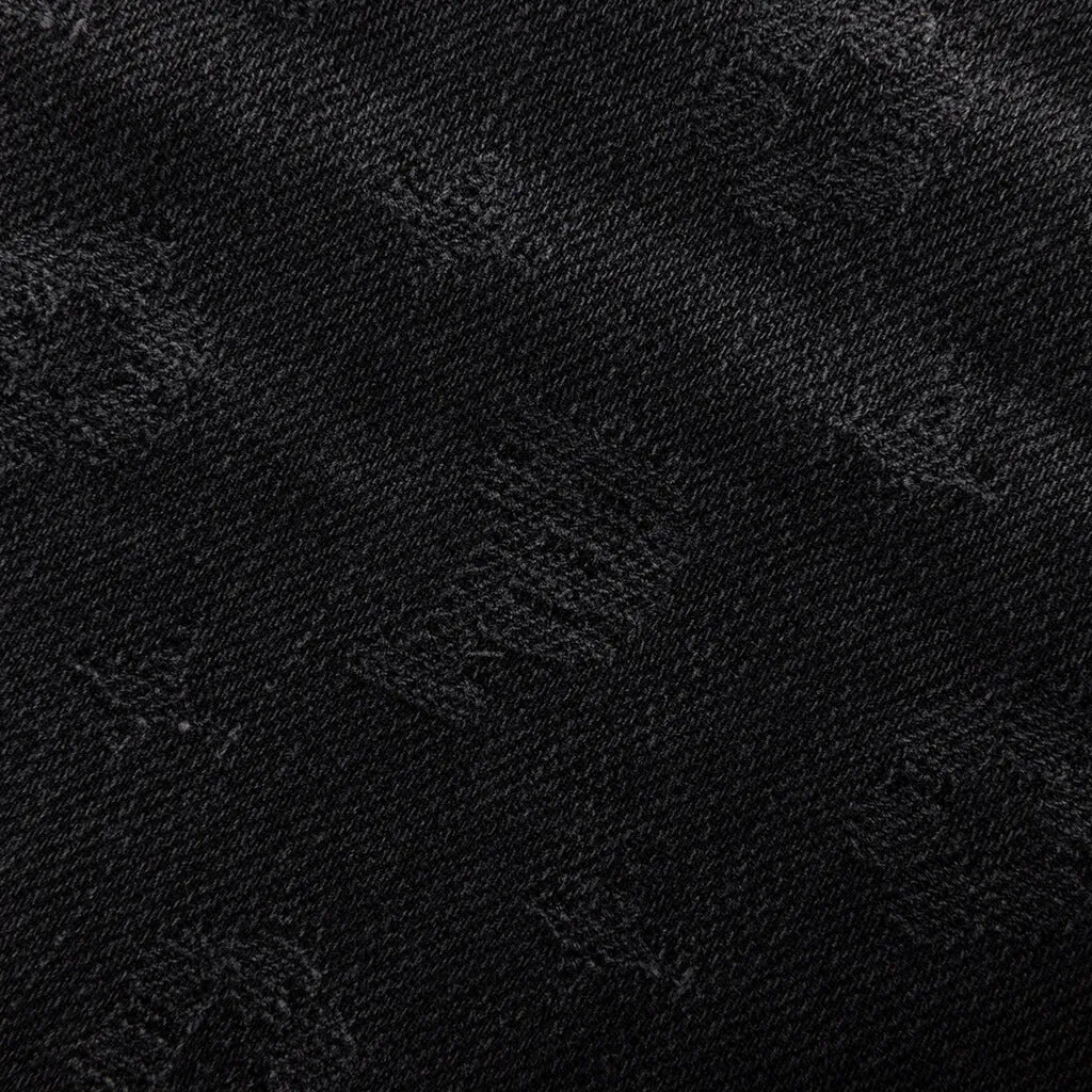 P001 - Black Wash Jacquard Monogram