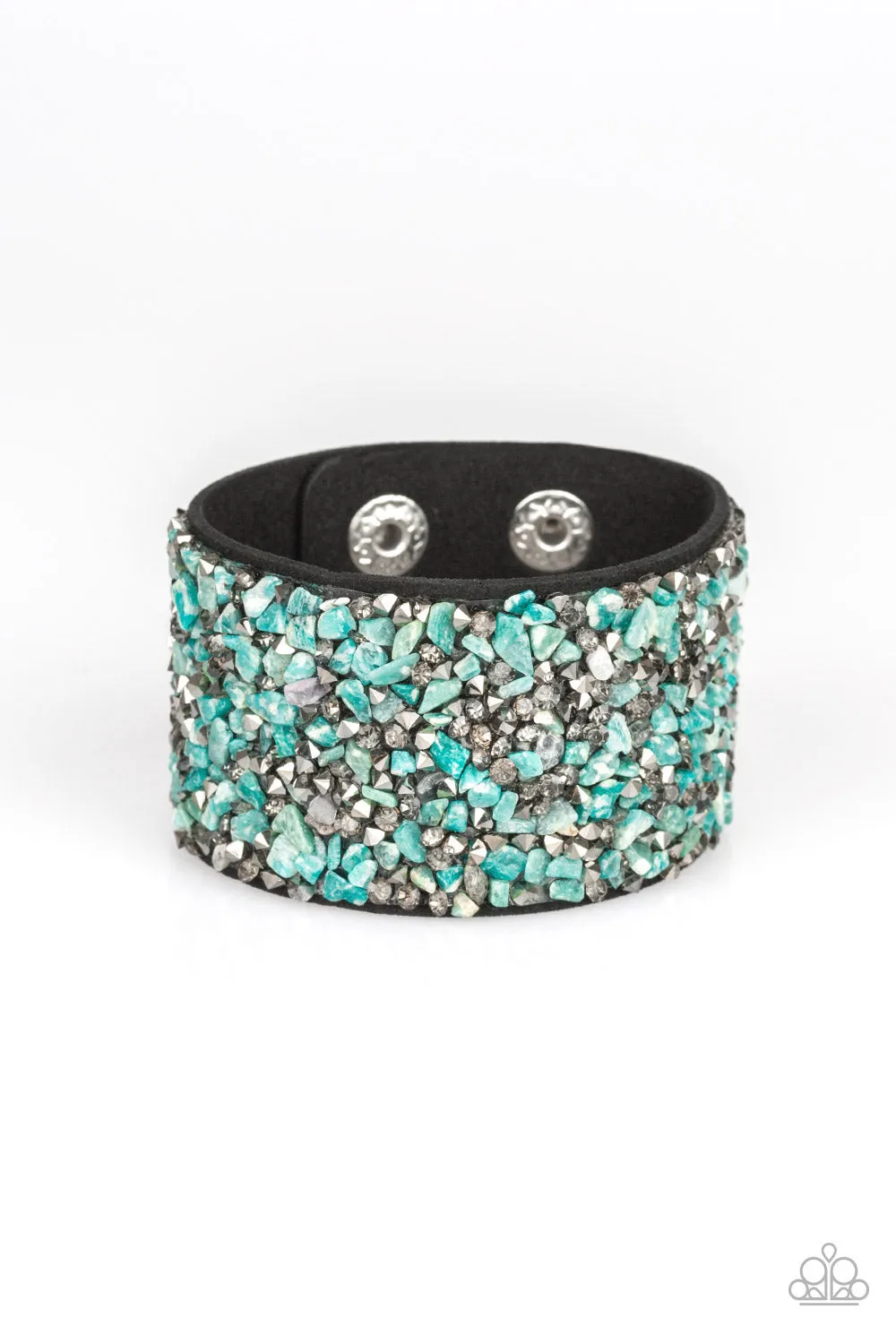 Paparazzi Crush Rush Green Wrap Bracelet