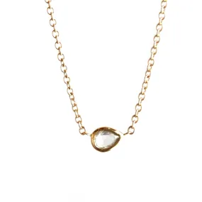 Pear Shaped Diamond Necklace