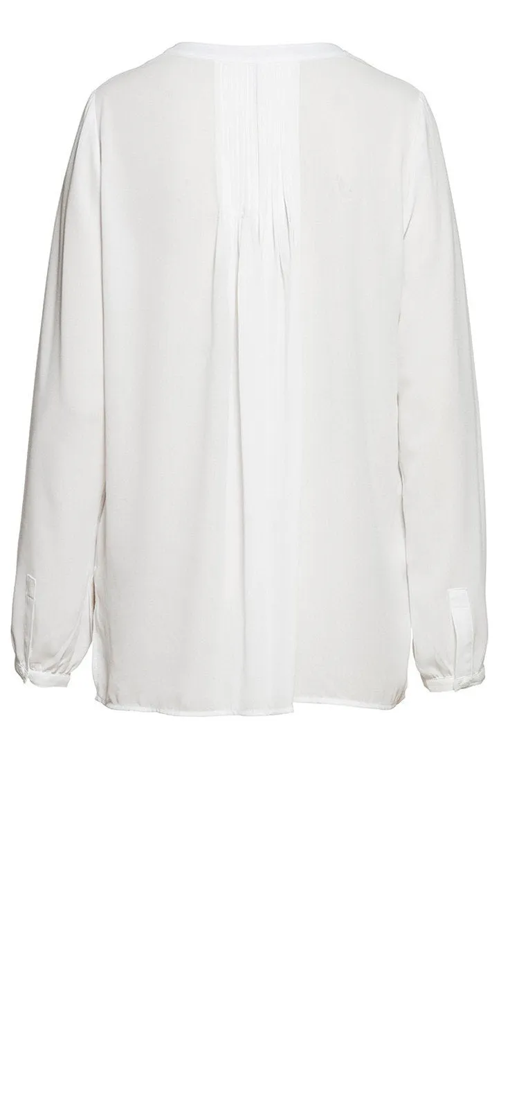 Pintuck Blouse Wit | Optic White