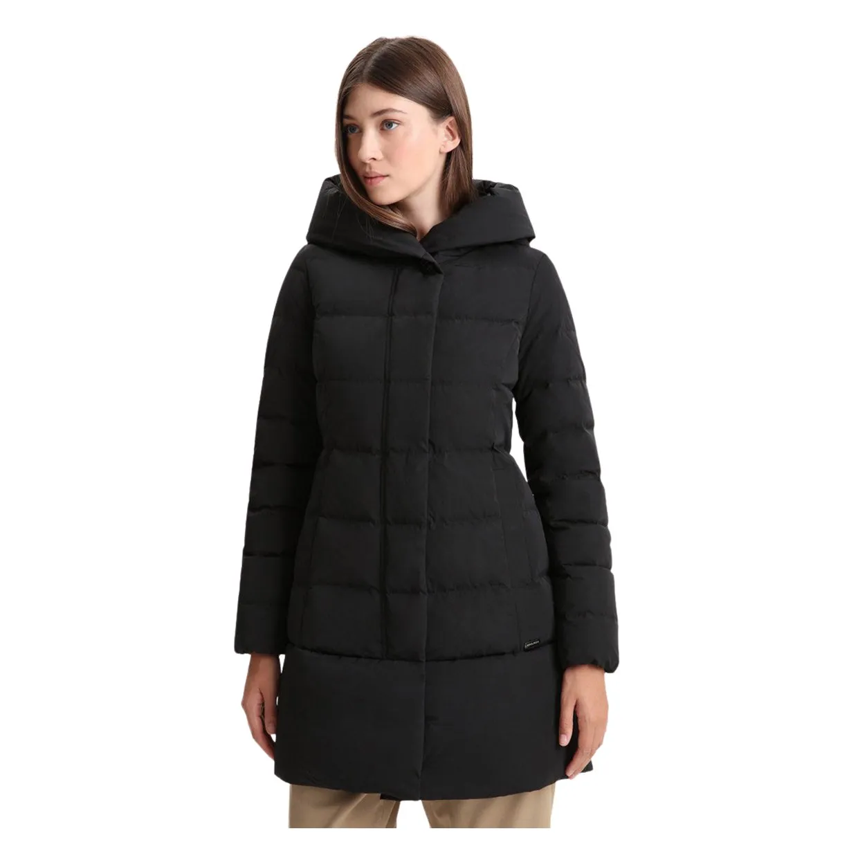 Piumino Donna Woolrich Puffy Prescott Parka Nero