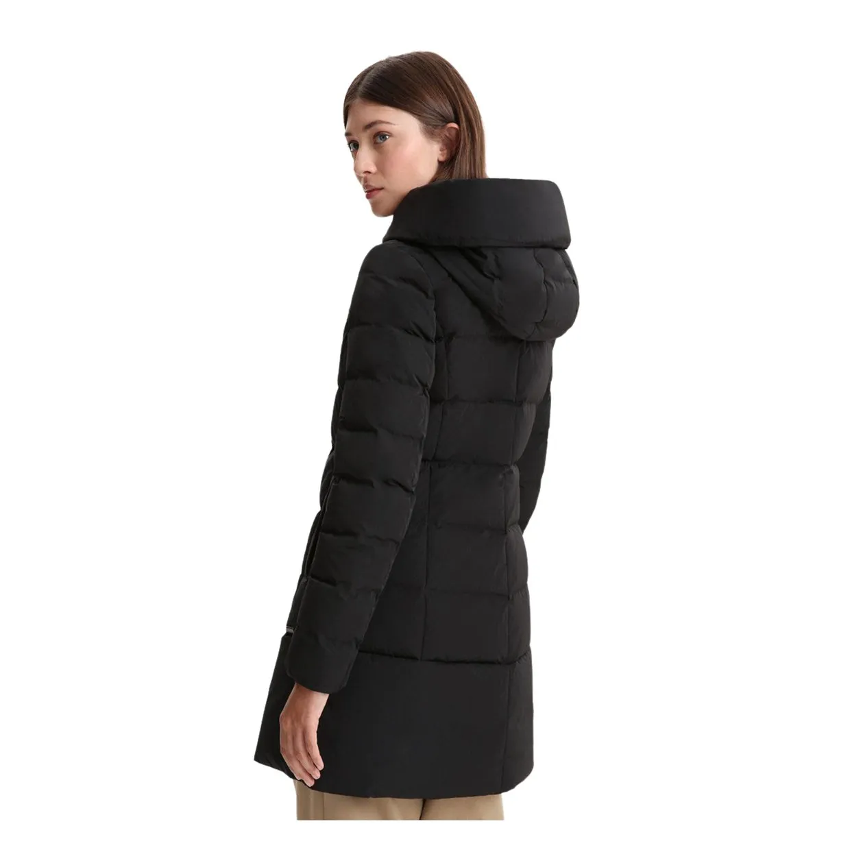 Piumino Donna Woolrich Puffy Prescott Parka Nero